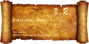 Kanizsai Rea névjegykártya